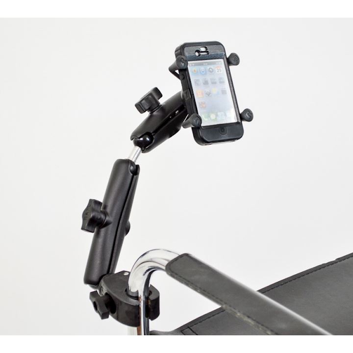 Universal X-Grip® Smartphone Rail and Tube Mount with Extension